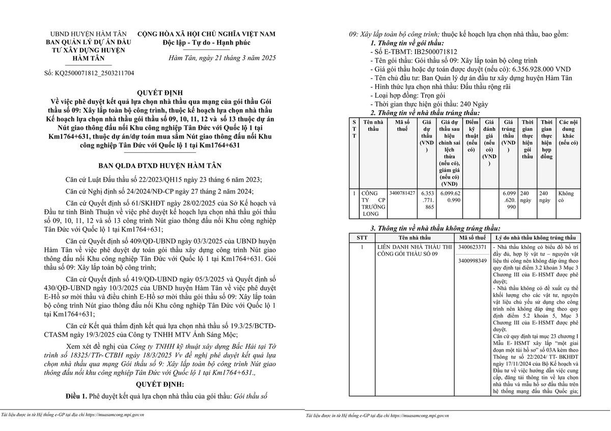 Bình Thuận: Đã tìm được nhà thầu xây dựng nút giao thông KCN Tân Đức Binh Thuan: Da tim duoc nha thau xay dung nut giao thong KCN Tan Duc