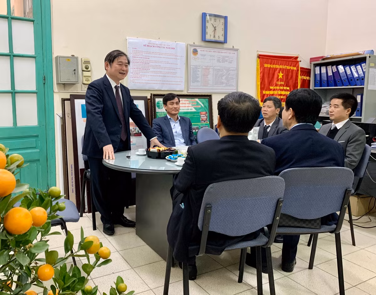 Chu tich VUSTA Phan Xuan Dung dat nhieu ky vong o Tong hoi Dia chat Viet Nam