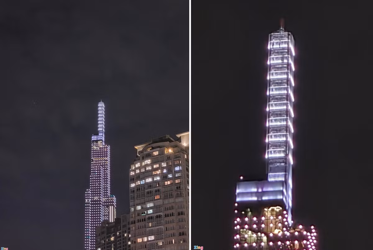 Ở chế độ chụp ảnh đêm, khả năng zoom của Galaxy S21+ 5G cũng cho thấy sức mạnh của cụm camera mà Samsung cải tiến cho dòng flagship năm nay. Ảnh ban đêm được chụp bởi camera tele với chế độ zoom 3x và 30x cho hình ảnh và màu sắc rõ ràng ở điều kiện ánh sáng không đủ.