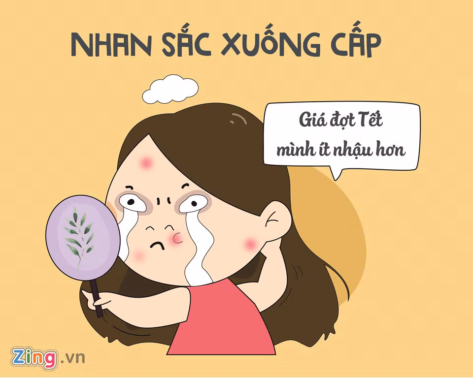 Hết mình trong những cuộc nhậu với người thân, bạn bè, đồng nghiệp khiến nhiều người bị ảnh hưởng cả về sức khỏe lẫn nhan sắc sau khi hết Tết.
