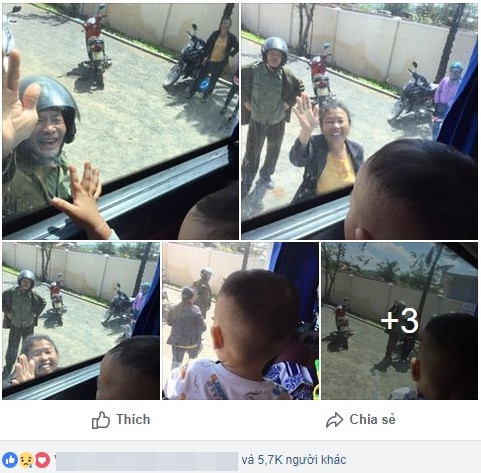 Khoảnh khắc chào tạm biệt cha mẹ của cô gái lấy chồng xa khiến nhiều người cảm động. Ảnh chụp màn hình.