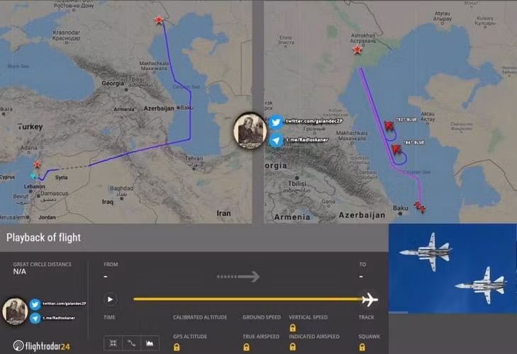 Theo dữ liệu của trang thông tin Flight Radar 24, không quân Nga đã tăng cường lực lượng tới căn cứ Hmeimim thông qua việc điều động một cặp máy bay ném bom tiền tuyến Su-24.