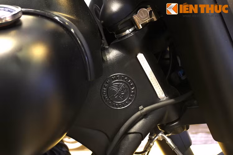 Sự cầy kỳ tới từng chi tiết và niềm tự hào thương hiệu của Indian đã được hãng thể hiện trên từng chi tiết của Chief Dark Horse, chẳng hạn như khung được đúc logo hình đầu của một thủ lĩnh da đỏ ngay gần cổ xe.