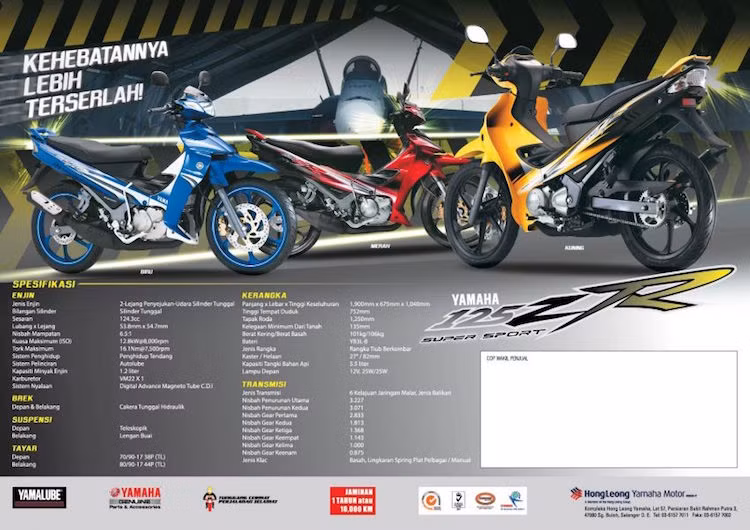 Tại Malaysia, Yamaha 125ZR 2016 vẫn giữ nguyên giá bán ở mức 7.269 RM, tương đương khoảng hơn 40 triệu đồng. Hiện phiên bản 2015 của chiếc xe vẫn được nhiều cửa hàng nhập khẩu xe máy tại Việt Nam bán với giá khoảng 200 triệu đồng.