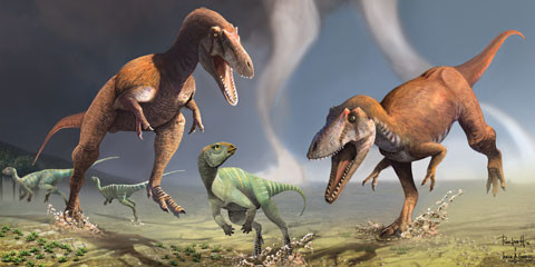 Trong khi các loài khủng long thuộc nhóm therizinosaurs có chế độ ăn đa dạng bao gồm cả thực vật và ăn thịt, loài khủng long Deinonychus tsogtbaatari được cho chỉ ăn thực vật. Ảnh: everythingdinosaur.