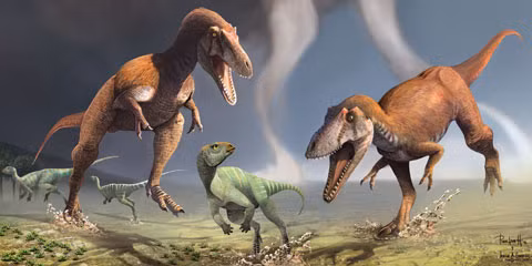 Trong khi các loài khủng long thuộc nhóm therizinosaurs có chế độ ăn đa dạng bao gồm cả thực vật và ăn thịt, loài khủng long Deinonychus tsogtbaatari được cho chỉ ăn thực vật. Ảnh: everythingdinosaur.