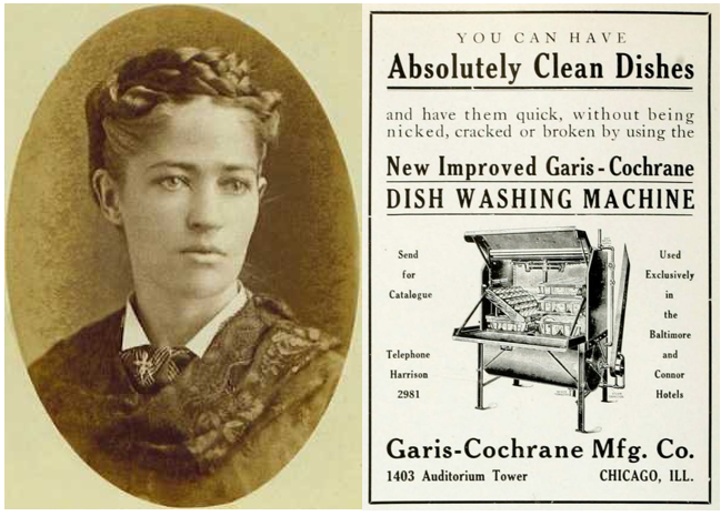 Do vậy, bà Cochran đã dồn sức lực vào phát triển máy rửa bát. Về sau, bà thuê thợ cơ khí George Butters để có thể giúp chế tạo nguyên mẫu từ bản vẽ. Ảnh: messynessychic.