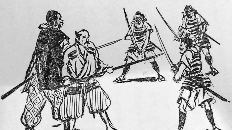 Yasuke cố gắng học tiếng Nhật để có thể trò chuyện, kể cho Nobunaga những câu chuyện mình biết từ châu Phi và Ấn Độ. Nobunaga rất hứng thú với những vùng đất chưa từng được đặt chân đến. Ảnh: Iwasaki Shoten.