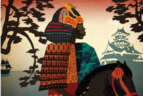 Yasuke đã được khen thưởng khi hoàn thành nhiều nhiệm vụ một cách xuất sắc. Thậm chí, samurai da đen này còn được tặng một thanh kiếm trang trí công phu. Ảnh: cards-the-universe-and-everything.fandom.com.