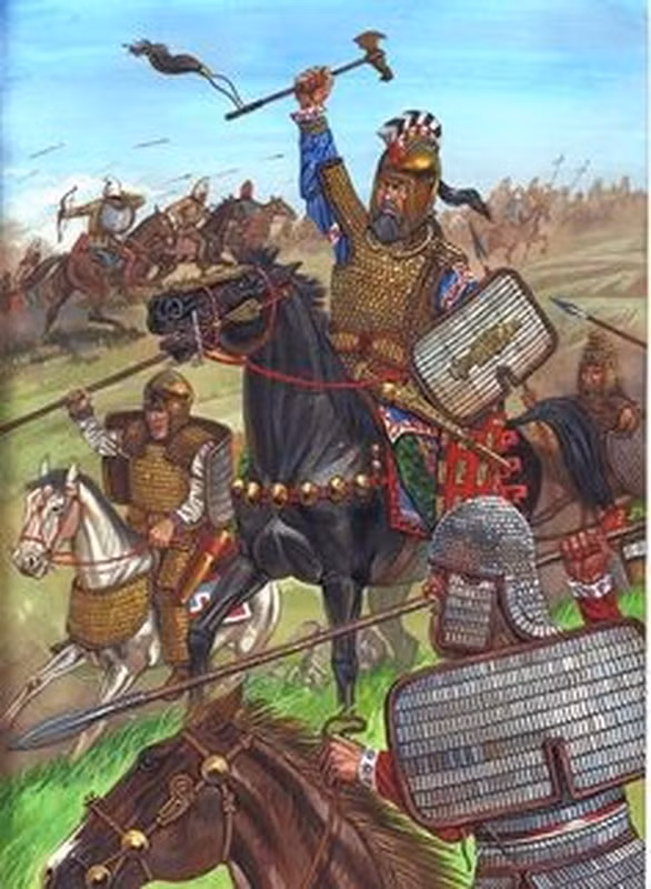 Khi ấy, quân đội Scythia triển khai chiến dịch ruồi bu thành công khiến lực lượng La Mã chỉ có thể di chuyển và chiến đấu trong vòng vây của đối phương với bán kính khoảng 1m.