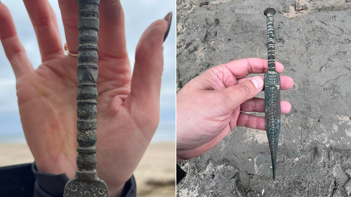 Các chuyên gia tại Bảo tàng Lịch sử Vùng Kamień có kế hoạch phân tích con dao găm với hy vọng sẽ tìm ra nơi nó được chế tạo. Theo họ, hiện vật này có thể được tạo ra trong khu vực nhưng cũng có thể được làm ra tại các xưởng ở Nam Âu. Ảnh: Museum of the History of Kamień Land.