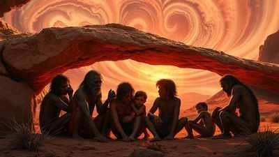 Tại những địa điểm đó, các nhà khảo cổ tìm thấy dấu vết của việc sử dụng hang động và một loại "kem chống nắng thời tiền sử". Loại kem chống nắng đó chính là ochre - một khoáng chất tự nhiên chứa oxit sắt, đất sét và silic. Ảnh: timesofindia.