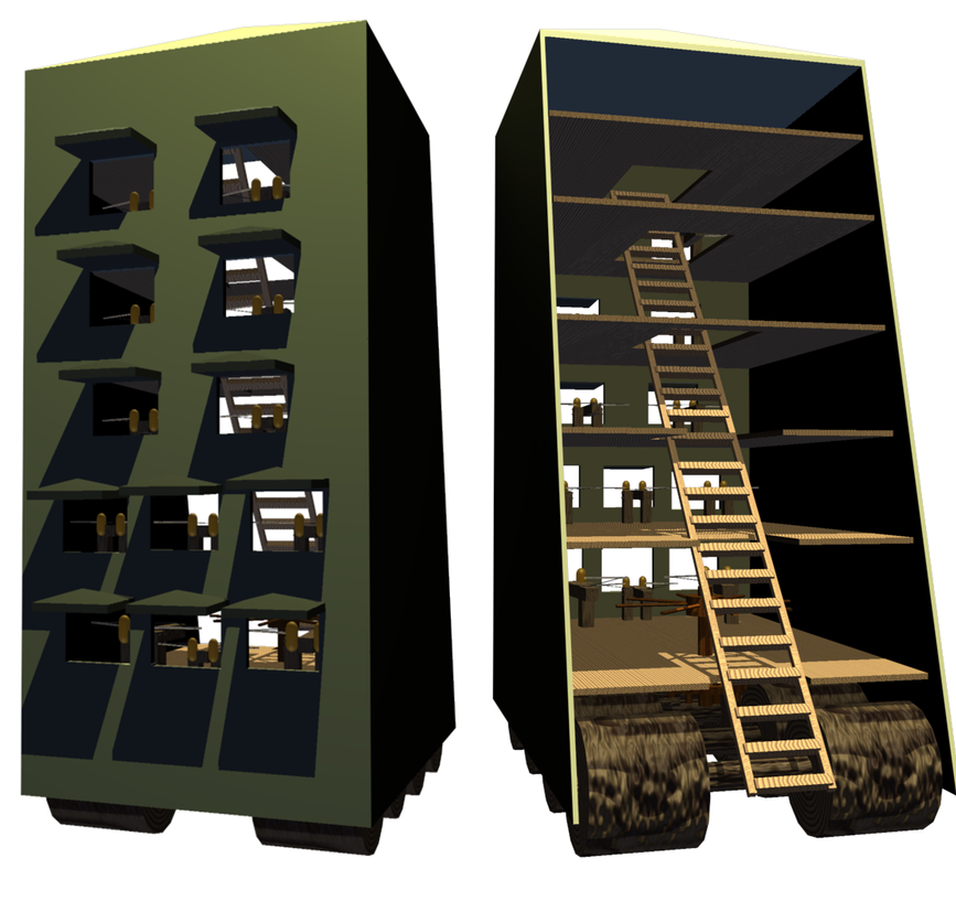 Để bảo vệ Helepolis, chỉ huy của lực lượng Macedonia đã ra lệnh rút tòa tháp về. Một năm sau, lực lượng cứu viện của đảo Rhodes tới nơi khiến người Macedonia rơi vào thế bất lợi và cuối cùng phải nhanh chóng rút lui. Nhiều vũ khí của quân Macedonia bị bỏ lại, bao gồm cả Helepolis. Ảnh: Evan Mason own work.