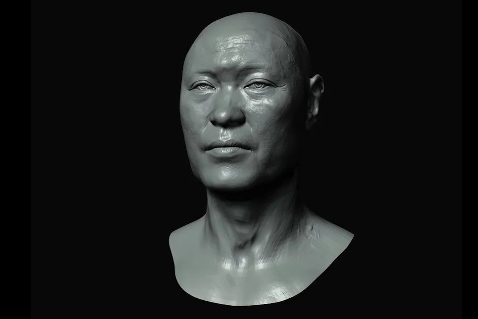 Hình ảnh phục dựng cho thấy vào khoảng 4.000 năm trước, người đàn ông này có vóc dáng rắn rỏi, năng động. Ảnh: North-Eastern Federal University.