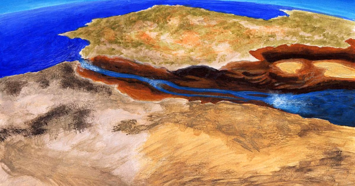  Biển Địa Trung Hải từng là một bãi muối rộng lớn, hoàn toàn khô cạn. Thế nhưng, nghiên cứu gần đây chỉ ra vùng biển này có thể được lấp đầy trở lại nhờ trận đại hồng thủy Zanclean diễn ra cách đây khoảng 5,33 triệu năm. Ảnh: Ancient-origins.