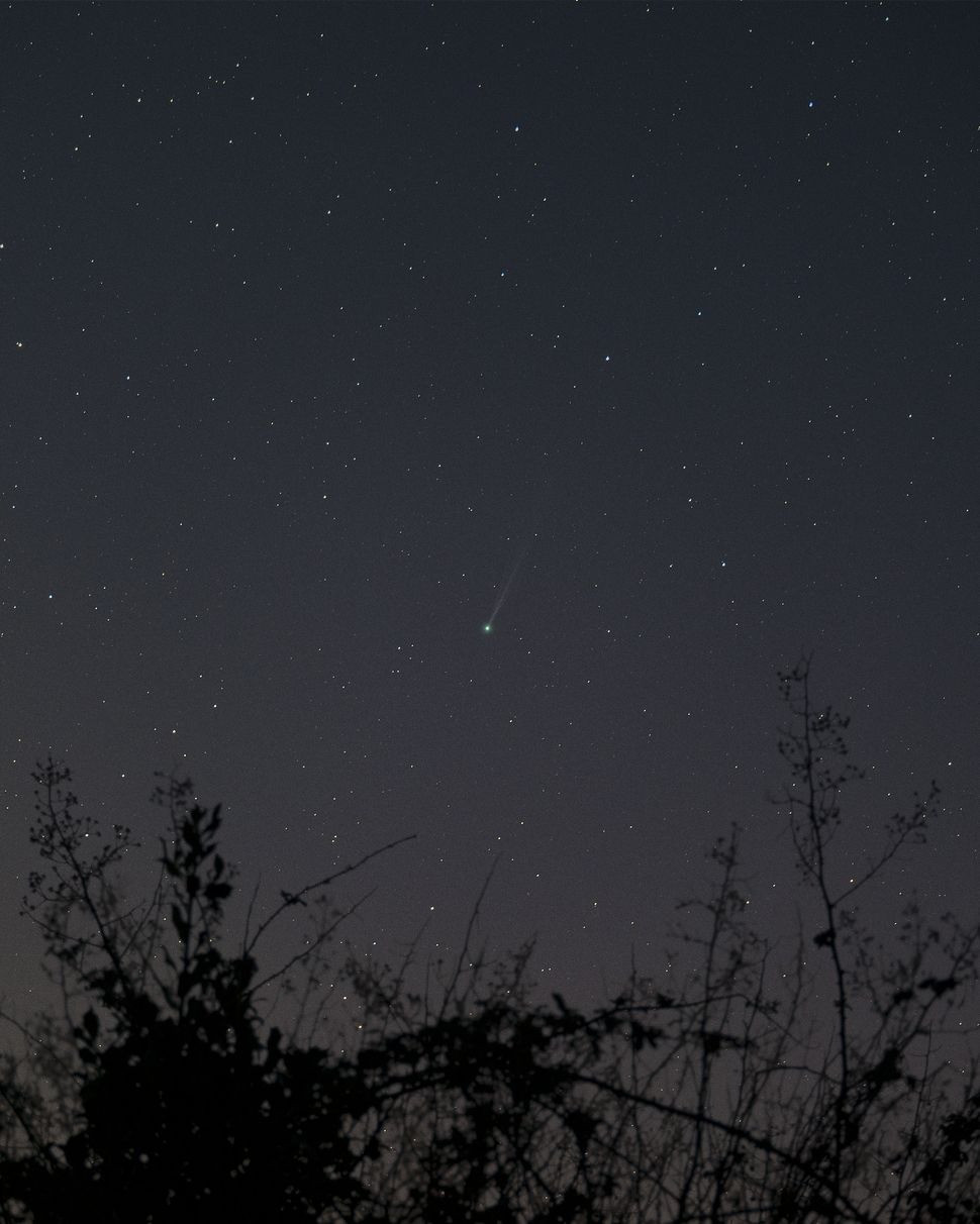 Theo nghiên cứu quỹ đạo của SWAN25F, các chuyên gia tính toán sao chổi này sẽ đạt đến điểm gần nhất với Mặt trời vào ngày 1/5 tới và đạt khoảng cách tối thiểu so với Trái đất khoảng 50 triệu km. Ảnh: Josh Dury.