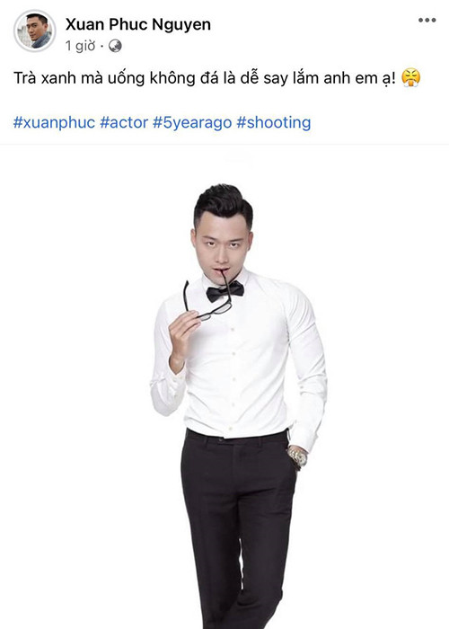 Diễn viên Xuân Phúc đăng status bóng gió về ồn ào "trà xanh" Hải Tú.
