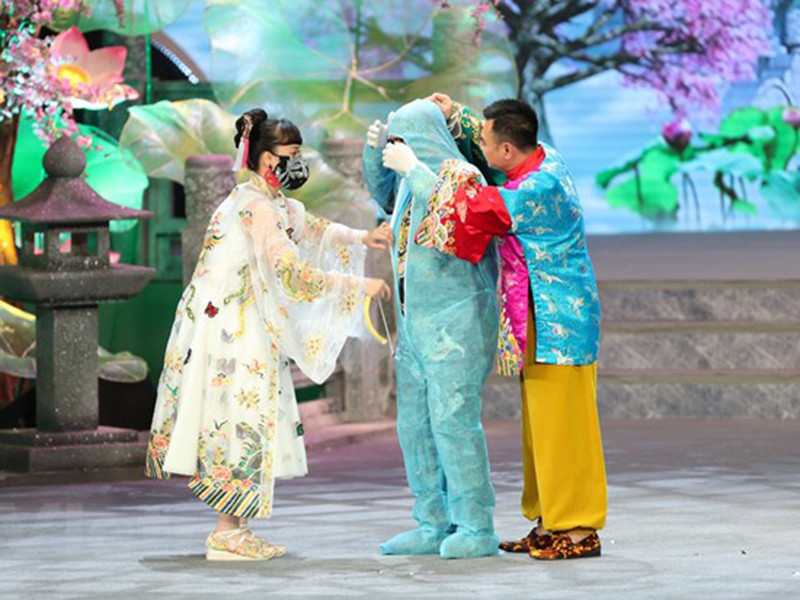 Năm 2020, Y tế có nhiều chất liệu để sáng tạo nên vai diễn của Vân Dung hứa hẹn tỏa sáng trong Táo quân. Ảnh: VTV