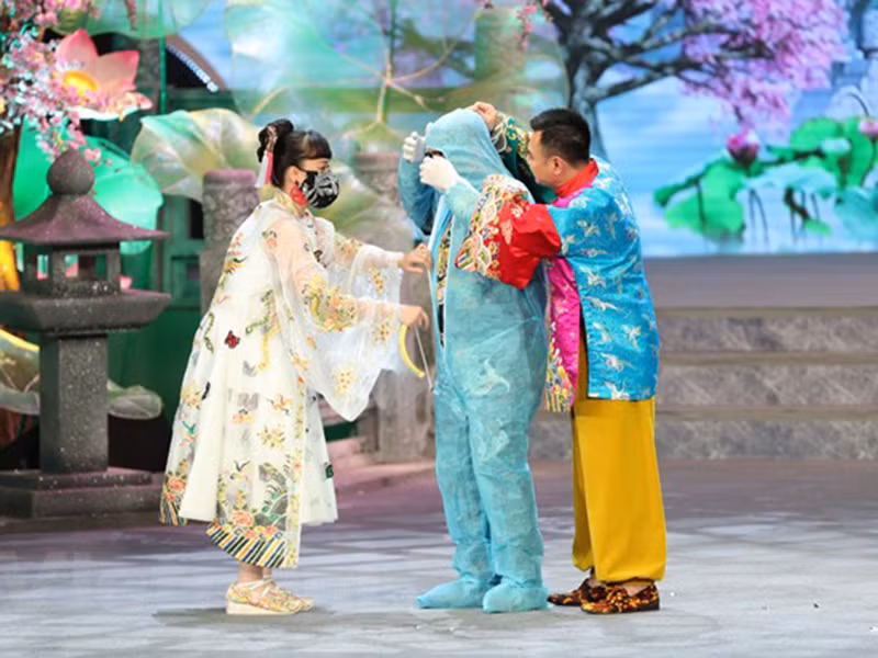 Năm 2020, Y tế có nhiều chất liệu để sáng tạo nên vai diễn của Vân Dung hứa hẹn tỏa sáng trong Táo quân. Ảnh: VTV