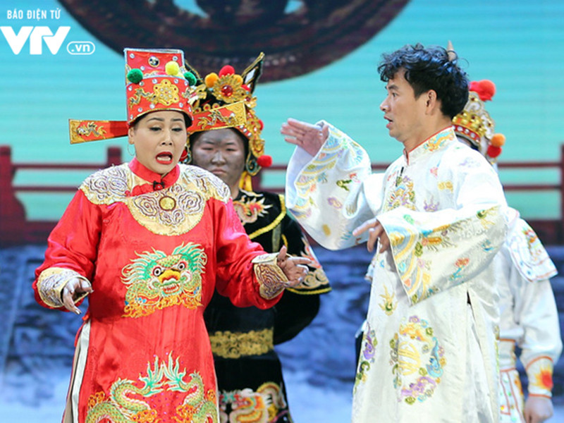 Nghệ sĩ Minh Hằng vắng bóng ở Táo quân 2016, 2017. Đến năm 2018, cô trở lại với vai Táo Môi trường. Ảnh: VTV