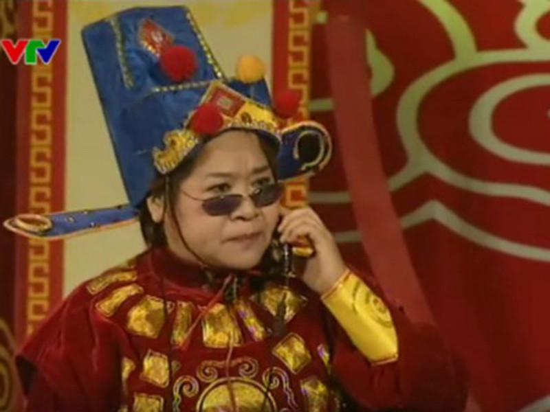 Năm 2006, nghệ sĩ Minh Vượng được giao đóng vai Táo Kinh tế, đến năm 2007 cô vào vai Táo Cơ chế. Năm 2008, nữ nghệ sĩ đóng Táo Đời sống. Ảnh: VTV