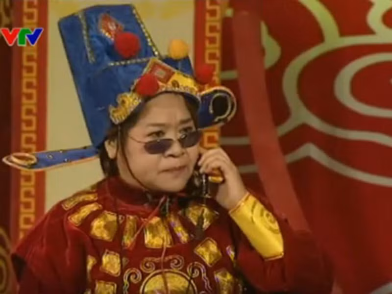 Năm 2006, nghệ sĩ Minh Vượng được giao đóng vai Táo Kinh tế, đến năm 2007 cô vào vai Táo Cơ chế. Năm 2008, nữ nghệ sĩ đóng Táo Đời sống. Ảnh: VTV