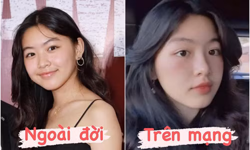 Nhan sắc của con gái Quyền Linh vẫn xinh đẹp qua camera thường.