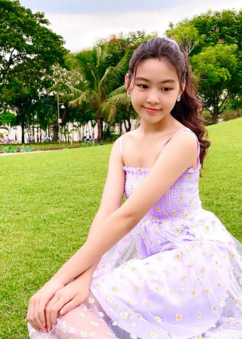 Những đường nét trên gương mặt của con gái Quyền Linh được khen khá hoàn hảo.