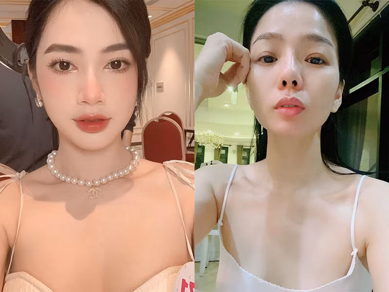 Bước sang tuổi 40, Lệ Quyên vẫn trẻ trung. Trong khi đó, Cẩm Đan rạng rỡ ở độ tuổi thanh xuân.