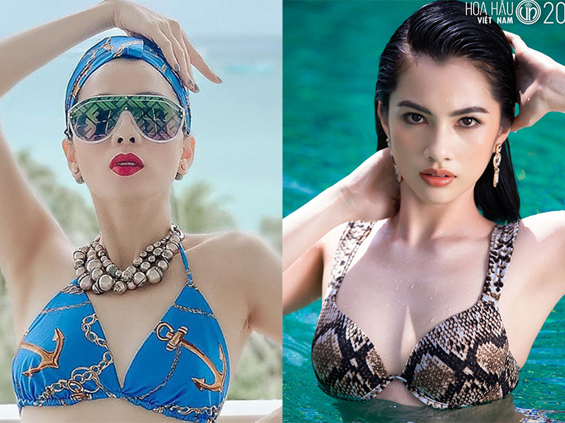 Lệ Quyên sinh năm 1981, hơn Cẩm Đan đến 21 tuổi. Tuy nhiên, vóc dáng của nữ hoàng phòng trà gợi cảm không kém cạnh bạn gái tin đồn của chồng cũ.