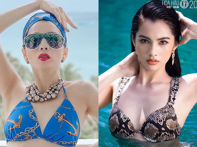 Lệ Quyên sinh năm 1981, hơn Cẩm Đan đến 21 tuổi. Tuy nhiên, vóc dáng của nữ hoàng phòng trà gợi cảm không kém cạnh bạn gái tin đồn của chồng cũ.