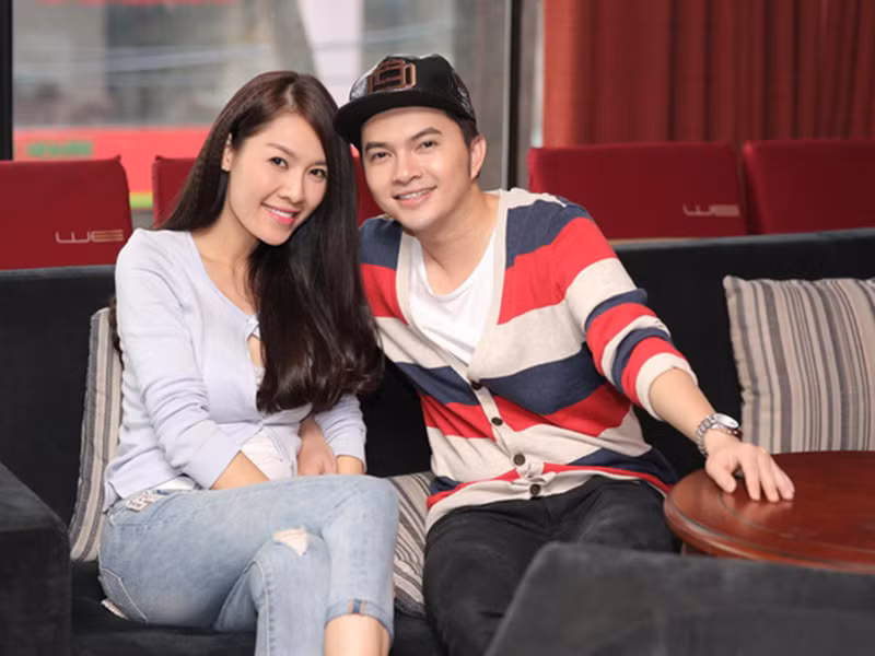 Quế Vân từng tham gia cuộc thi Cặp đôi hoàn hảo 2014. Trong cuộc thi này, cô cùng đội với ca sĩ Nam Cường. Thành tích của cặp đôi này là lọt chung kết cuộc thi. Ảnh: VTV