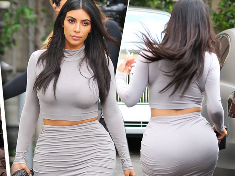 Được mệnh danh là người đẹp "siêu vòng ba" nhưng Kim luôn bị chế giễu độn mông. Tuy nhiên, ngôi sao truyền hình thực tế này phủ nhận chuyện độn vòng ba.