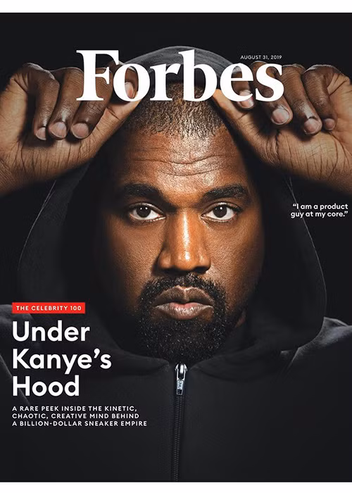 Chồng của Kim Kardashian từng chỉ trích Forbes vì chỉ gọi anh là triệu phú. Đến tháng 4/2020, Forbes công nhận Kanye West là tỷ phú USD, với khối tài sản hơn 1,3 tỷ USD. Tuy nhiên, rapper mắng Forbes không biết đếm vì theo Kanye West, tài sản của anh là 3,3 tỷ USD.