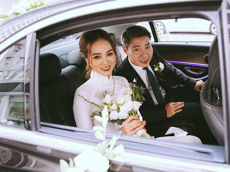 Tối ngày 2/1, cặp đôi tổ chức tiệc cưới ở một khách sạn trên đường Lý Thường Kiệt.