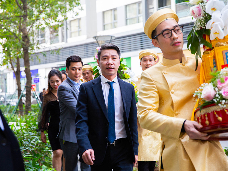 Lễ ăn hỏi của nghệ sĩ Công Lý diễn ra vào chiều ngày 2/1.