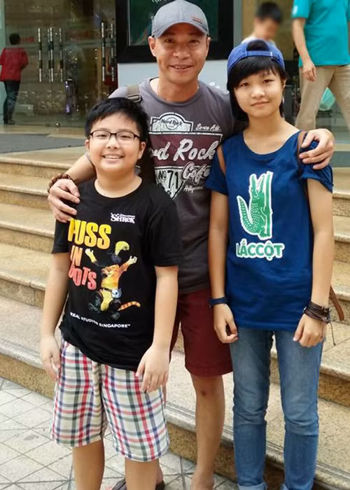 Nghệ sĩ Công Lý có hai người con: bé Tít và bé Kiến.