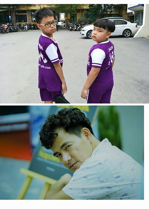 Hai con trai của Xuân Bắc được nhiều người yêu mến là bé Bi Béo và bé Minh Bủm.