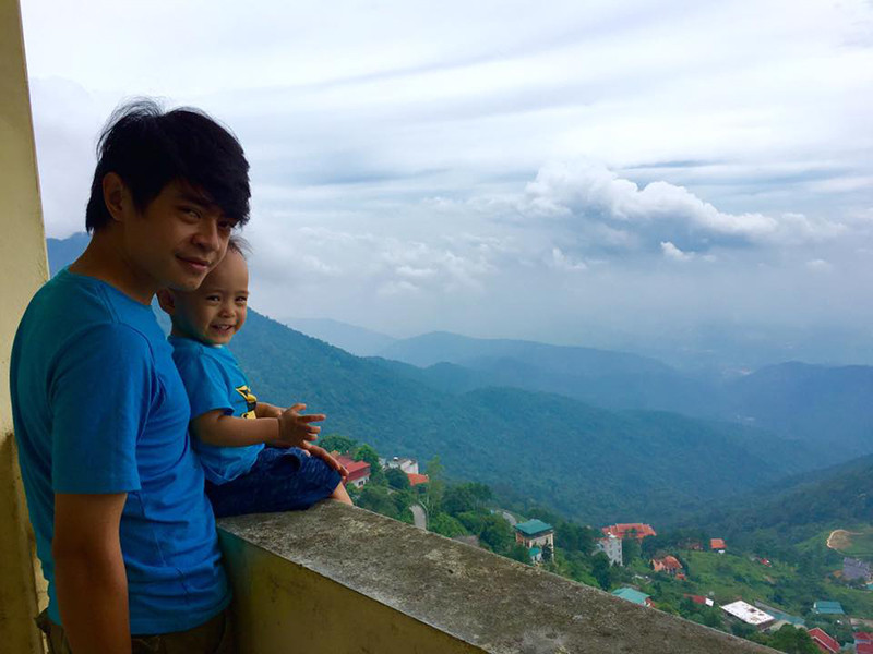 Trên trang cá nhân, Hiếu Vick thường xuyên khoe con trai kháu khỉnh. Ảnh: VTC