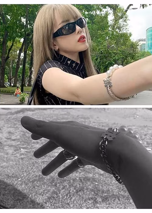 Vòng tay đôi của Sơn Tùng M-TP và Thiều Bảo Trâm.