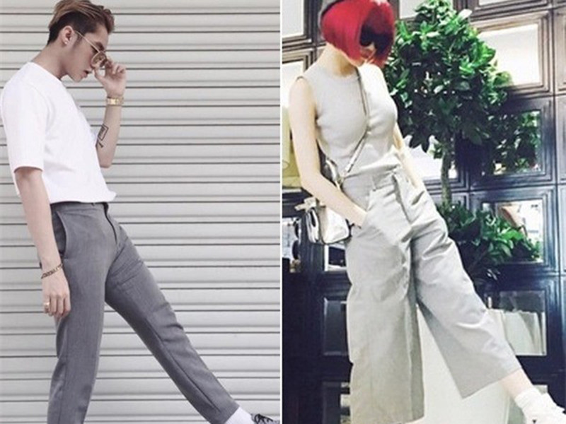 Đến tạo dáng, cặp đôi tin đồn cũng giống nhau. Ảnh: Yan