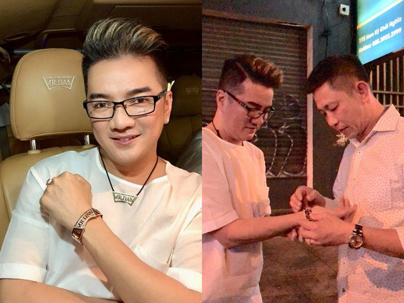 Năm 2019, Đàm Vĩnh Hưng được một chủ tiệm vàng ở Mỹ tặng lắc vàng, dây chuyền gắn logo Mr. Đàm Ảnh: Phụ nữ Việt Nam