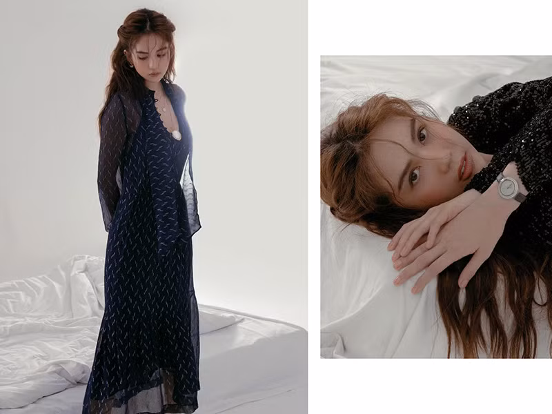 Để giữ độ hot, Ngọc Trinh thường xuyên tung các bộ ảnh thời trang khi thì gợi cảm lúc thì kín đáo.