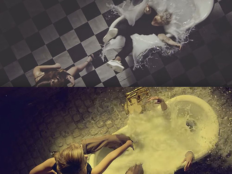 Về hình ảnh, cảnh quay Sơn Tùng M-TP bị một người mẫu Tây đẩy vào bồn sữa tắm được cho là đạo nhái MV “Eureka” của ca sĩ người Hàn Quốc Zico.