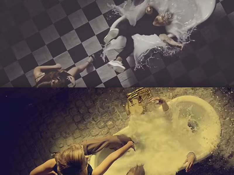 Về hình ảnh, cảnh quay Sơn Tùng M-TP bị một người mẫu Tây đẩy vào bồn sữa tắm được cho là đạo nhái MV “Eureka” của ca sĩ người Hàn Quốc Zico.