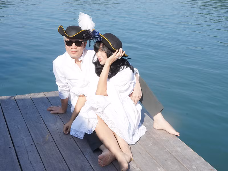 Thanh Lam và bạn trai thường đi du lịch.