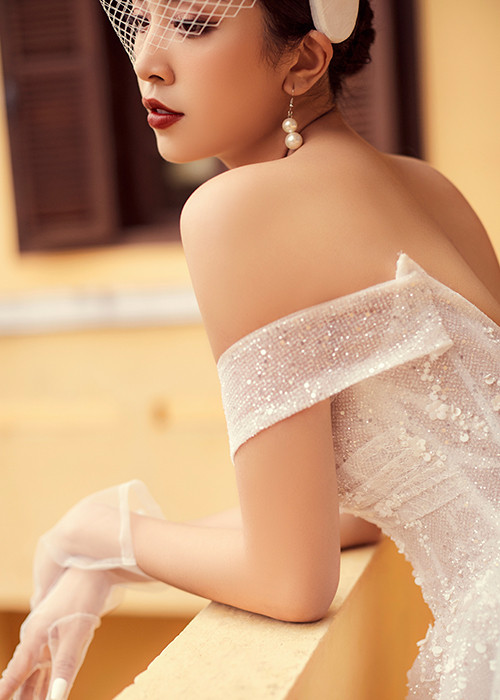 Nhan sắc mặn nà của Thúy An trước đám cưới.