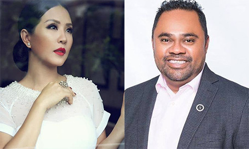 Ong bau Dung Taylor dap tra gay gat Hoa hau Thu Hoai