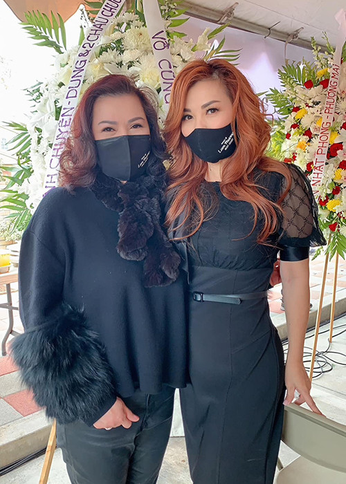 Vợ cố nghệ sĩ Chí Tài viếng nhạc sĩ Lam Phương Vo co nghe si Chi Tai vieng nhac si Lam Phuong