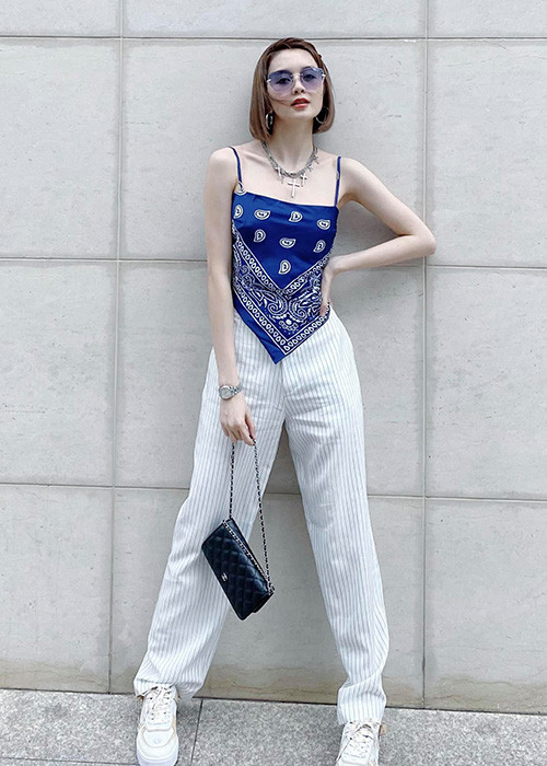 Thiều Bảo Trang sành điệu không kém em gái Thiều Bảo Trâm.